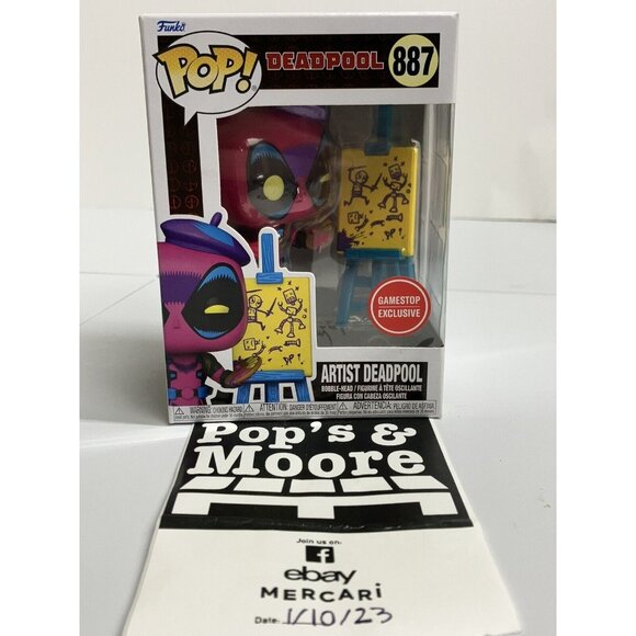 Funko Pop! Deadpool: Artist Deadpool 887 Exclusive Figure With Proctector - Picture 1 of 11